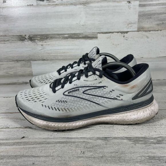 Brooks Womens Glycerin 19 Lace Up Running Athletic Sneakers Gray Size 12 - Picture 2 of 8